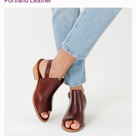 *Like New* Portland Leather Patina Slingback Mules - Picture 7 of 8